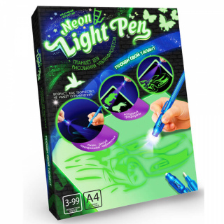 Планшет для малювання ультрафіолетом "NEON LIGHT PEN" (10) Danko toys NLP-01-01U,NLP-01-02U