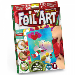 Аплікація кольоровою фольгою (10 видів) Foil ART FAR-01-01,02,... 10
