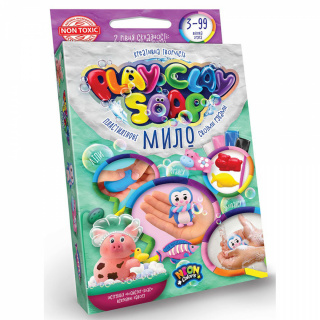 Пластилінове мило PLAY CLAY SOAP маленько Danko toys PCS-02-01U, 02U, 03U, 04U