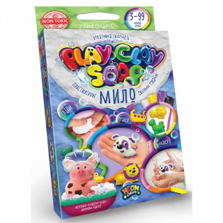 Пластилінове мило PLAY CLAY SOAP маленько Danko toys PCS-02-01U, 02U, 03U, 04U