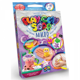Пластилінове мило PLAY CLAY SOAP маленько Danko toys PCS-02-01U, 02U, 03U, 04U