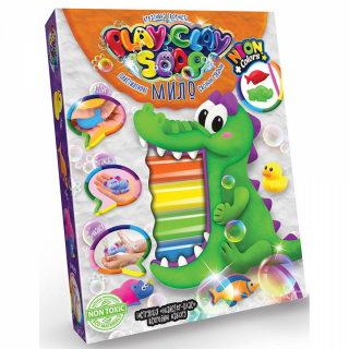 Пластилінове мило PLAY CLAY SOAP середній Danko toys PCS-03-01U, 02U, 03U, 04U