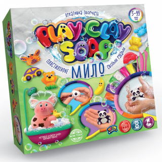 Пластилінове мило PLAY CLAY SOAP вел. Danko toys PCS-01-01U, 02U