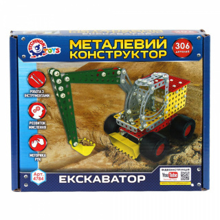 Конструктор метал. "Екскаватор" ТехноК 4784