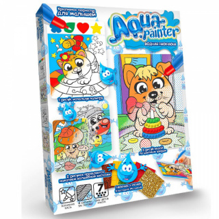 Набір Водне забарвлення AQUA PAINTER Danko toys AQP-01-01U, 02U03U.