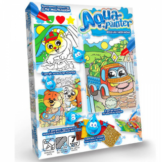 Набір Водне забарвлення AQUA PAINTER Danko toys AQP-01-01U, 02U03U.
