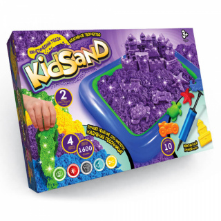 Кінетичний пісок KidSand 1600р + писочниця KS-02-01