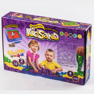 Кінетичний пісок KidSand 1600р + писочниця KS-02-01
