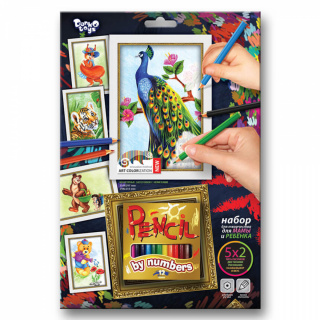 Набір для малювання "Pencil by nombers" Danko toys PBN-01
