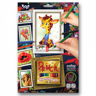 Набір для малювання "Pencil by nombers" Danko toys PBN-01