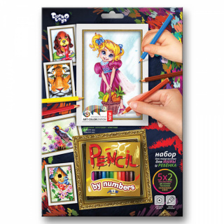 Набір для малювання "Pencil by nombers" Danko toys PBN-01