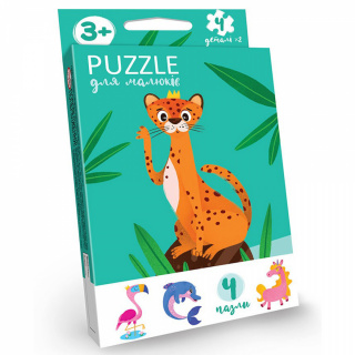 Розвиваючі пазли для малюків "Puzzle для малюків" Danko toys PFK-01U,02U,03U,04U