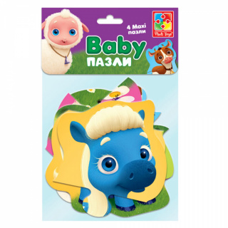 Бебі Maxi пазли картонні в пакеті "Ферма" Vladi toys VT1722-17