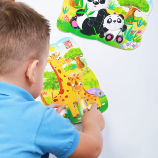 Пазли Vladi Toys А-5 на магніті "Жирафики" VT3205-79