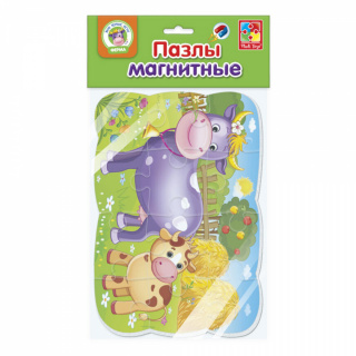 Пазли Vladi Toys А-5 на магніті "Корова і теля" VT3205-74