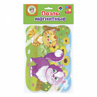 Пазли Vladi Toys А-5 на магніті "Котики" VT3205-73