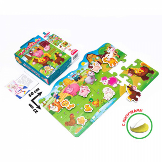 Пазли Vladi toys з ліпучками "Чий малюк?" VT2907-03