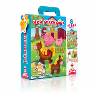 Пазли Vladi toys з ліпучками "Чий малюк?" VT2907-03
