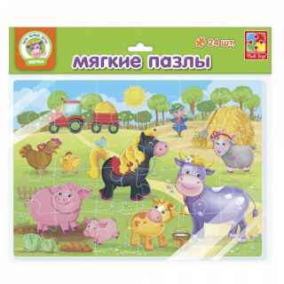 М*які пазли А4 "Ферма" 24 ел., VT1102-31