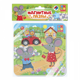 Пазли Vladi Toys на магніті "Мишенята" 14 ел. VT3204-14