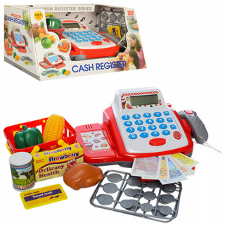 Касовий апарат 6100А-6300А батарейка сканер, кошик, продукти