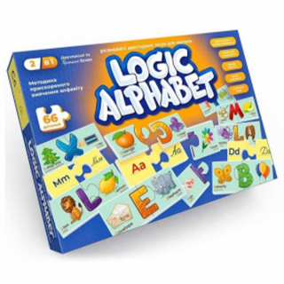 Пазли-асоціації "Logic Alphabet" англ\укр G-LoA-01-01U Danko toys