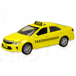 Машина метал 7843 "АВТОПРОМ" 1:32-36 TAXI, світло, звук, у коробці 18*9*9см