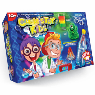 Безпечний освітній набір для проведення дослідів "CHEMISTRY KIDS" Danko toys CHK-01-02-03-04U