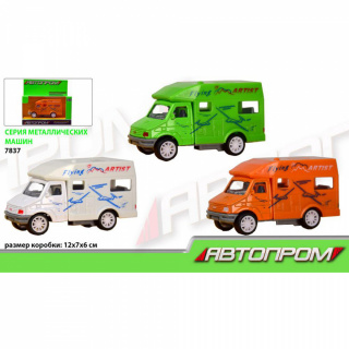 Машина метал 7837 АВТОПРОМ 3 кольори