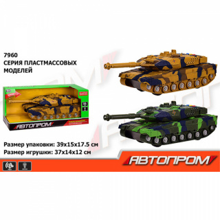 Батар танк. 7960 "Автопром" світло, звук, у коробці 39*15*17,5