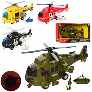 Вертоліт AS-2171 АвтоСвіт, інерційна, 1:16, 28см, звук, світло, 4 види, в коробці, 32-19-12см