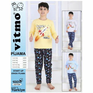 Піжама інтерлок Vitmo baby 24312 розмір 6 (116 ріст- 6 років )