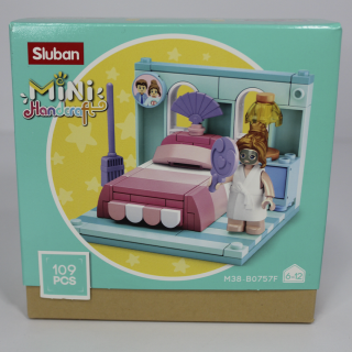 Конструктор SLUBAN M38-B0757 кімната, фігурка, від 105 дет, 6 шт (6 видів) в дисплеї, 30,5-15-20см