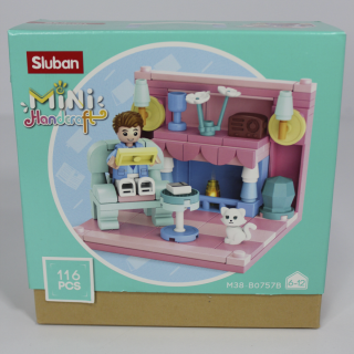 Конструктор SLUBAN M38-B0757 комната, фигурка, от 105 дет, 6 шт (6 видов) в дисплее, 30,5-15-20см
