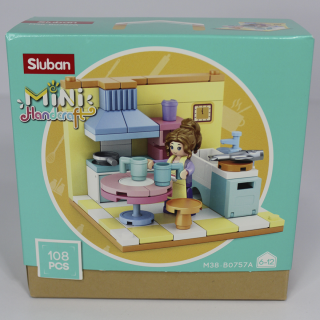 Конструктор SLUBAN M38-B0757 комната, фигурка, от 105 дет, 6 шт (6 видов) в дисплее, 30,5-15-20см