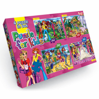 Пазли 54\20 елементів Danko toys К5420-02-01,02,03...12