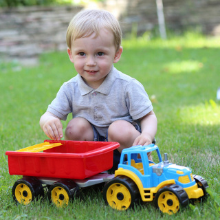 Трактор з причепом ТехноК 3442