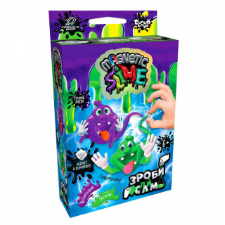 Безпечна освітня творчість для проведення дослідів "Crazy Slime Magnetic" міні Danko toys SLM-Mg-02