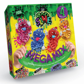 Безпечний освітній набір для проведення Досвідів "Crazy Slime 4 в 1" Danko toys SLM-03-01U, 02U