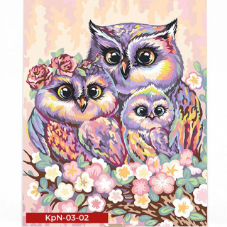 Креативна творчість "Painting by numbers" 30*40 см економ MIX Danko toys KpNe-03-01,02,03,04...10