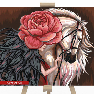 Креативна творчість "Painting by numbers" 30*40 см економ MIX Danko toys KpNe-03-01,02,03,04...10