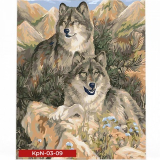 Креативна творчість "Painting by numbers" 30*40 см економ MIX Danko toys KpNe-03-01,02,03,04...10