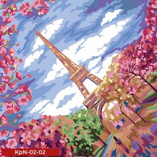 Креативна творчість "Painting by numbers" 40*40 см економ MIX Danko toys KpNe-02-01,02,03,04...10