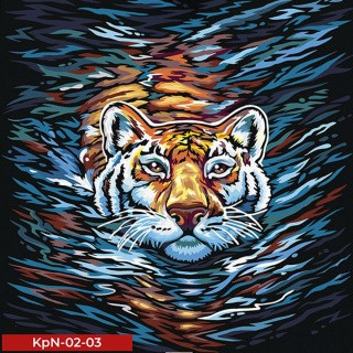 Креативна творчість "Painting by numbers" 40*40 см економ MIX Danko toys KpNe-02-01,02,03,04...10