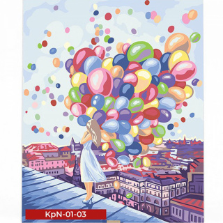 Креативна творчість "Painting by numbers" 40*50 см економ MIX Danko toys KpNe-01-01,02,03,04...10