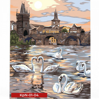 Креативна творчість "Painting by numbers" 40*50 см економ MIX Danko toys KpNe-01-01,02,03,04...10